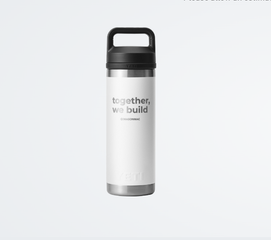 MasonMac Yeti® Rambler 18oz Water Bottle