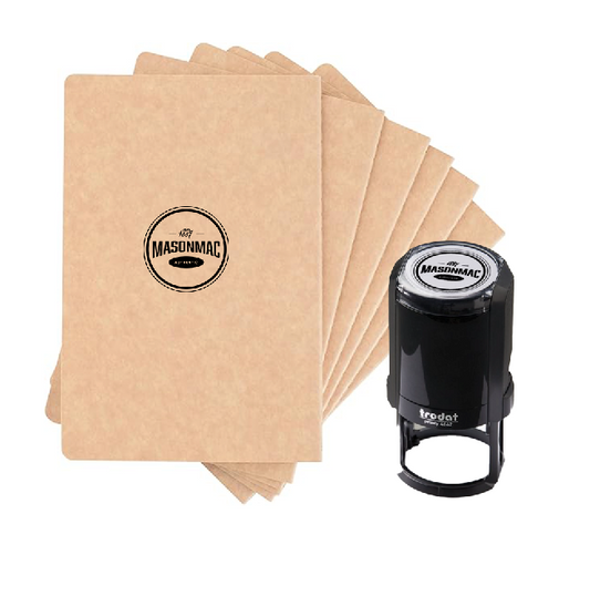 MasonMac Logo Stamp and Notebook Sets